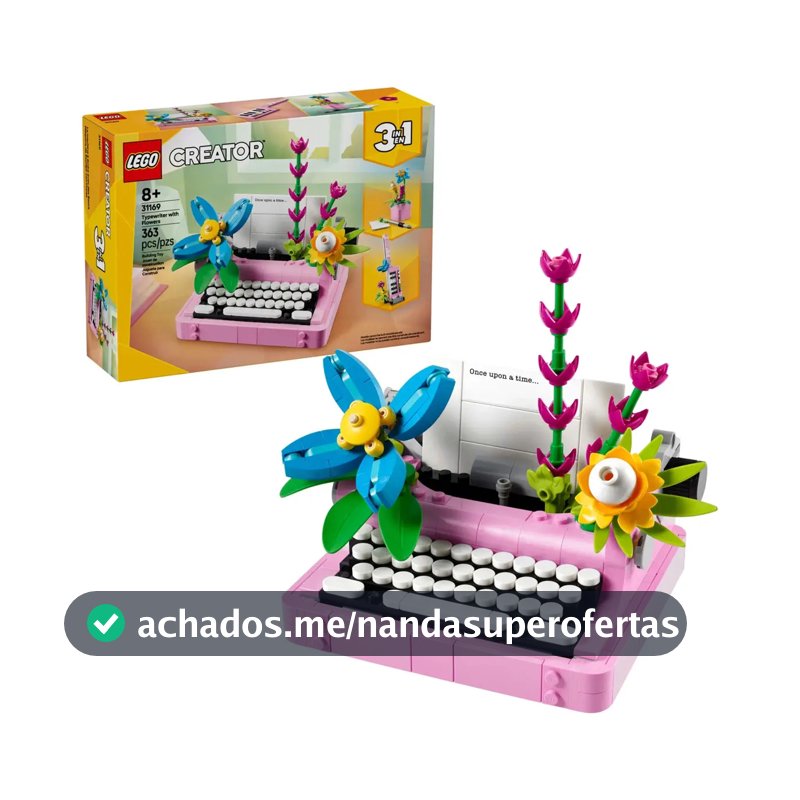 Lego® Creator Máquina De Escrever Com Flores 3em1 31169