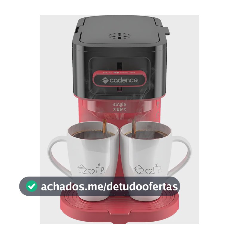 Cafeteira Single Up 0,30l 600w Vermelho/preto Cadence Cor Vermelho