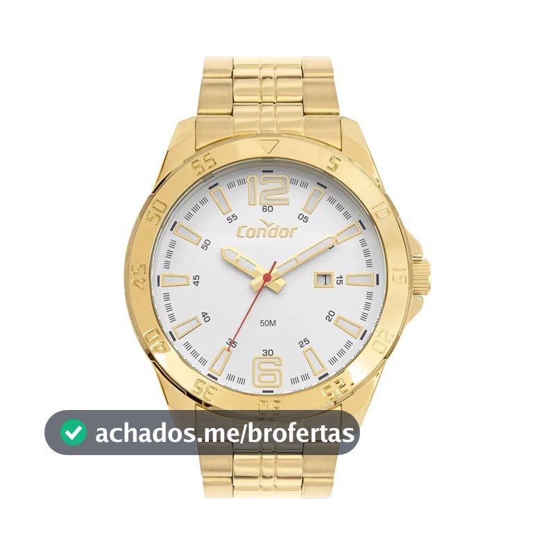 Relógio Condor Masculino Drive Dourado - Co2115ncg/4k Prata Dourado Dourado