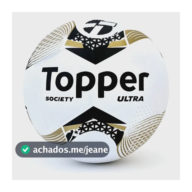Bola De Futebol Society Topper Ultra Colagem Dupla Oficial