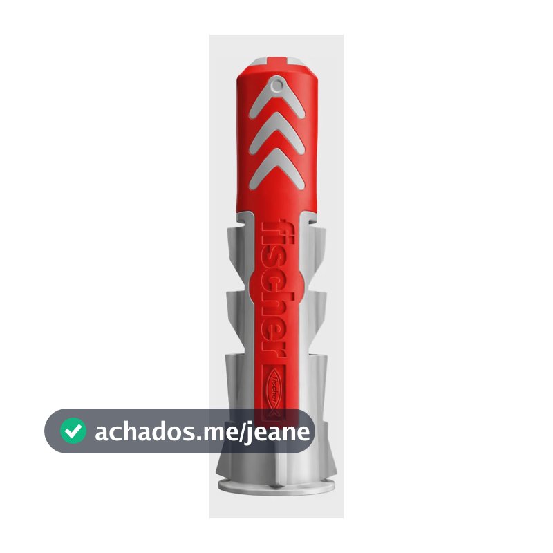 Bucha De Parede Fischer Duopower Expansor 8mm De Diâmetro Vermelho/cinza