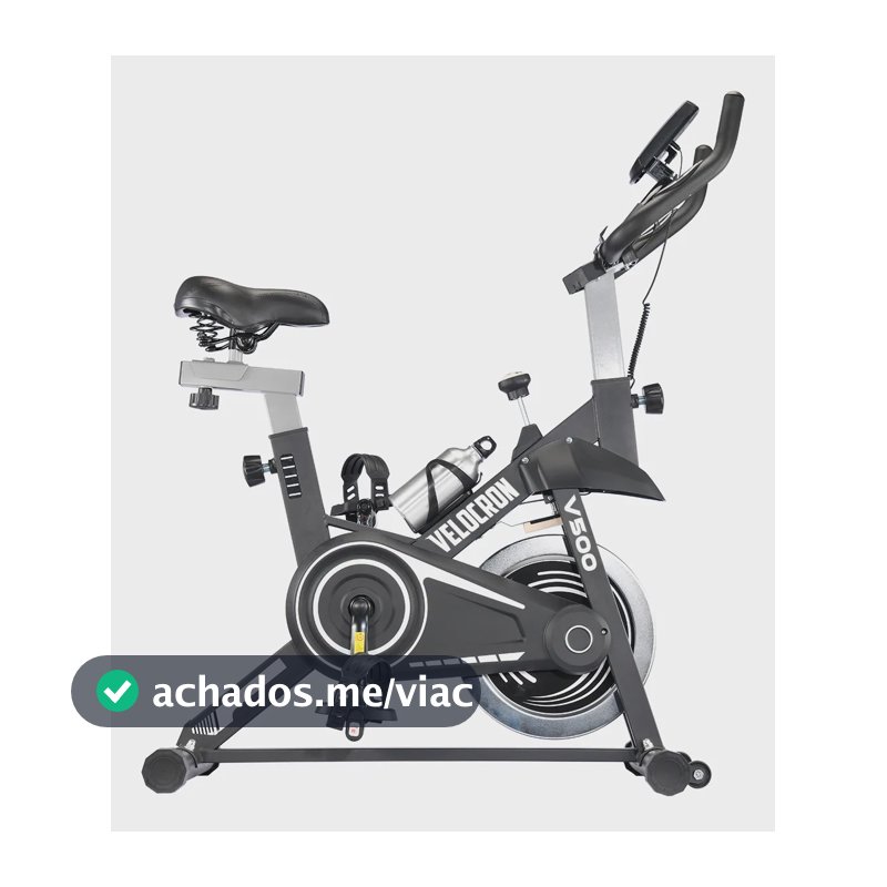 Bicicleta Ergométrica Spinning Inércia 5kg Velocron V500 Preto