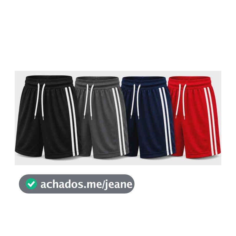 Kit 4 Bermudas Masculinas Treino Academia Futebol Corrida Sortidas Listras M - 38/40 Sortidas Listras M - 38/40