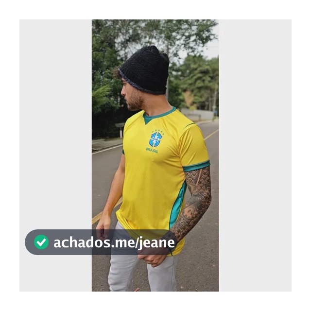 Camisa Brasileira 2026 Amarela Azul Personalizada Nome Númer