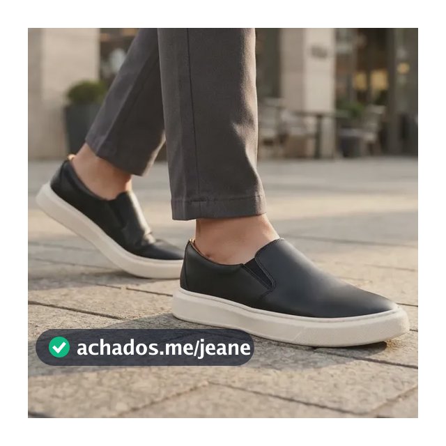 Tênis Slip On Masculino Iate Sem Cadarço Calce Fácil Casual