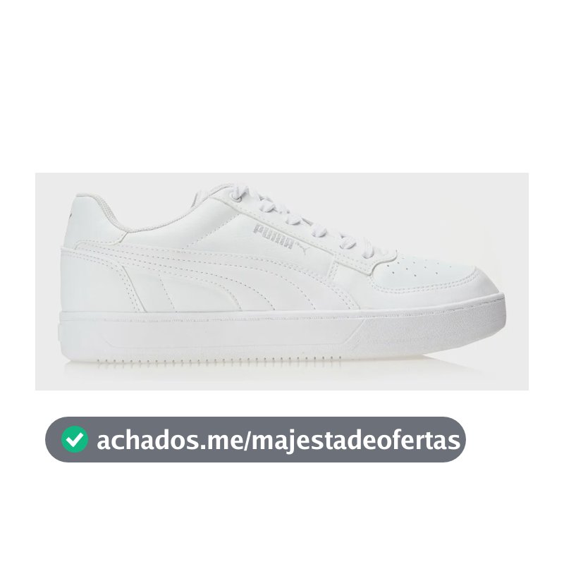 Tênis Feminino Caven 2.0 Puma Puma White-puma Silver Liso 39 Br