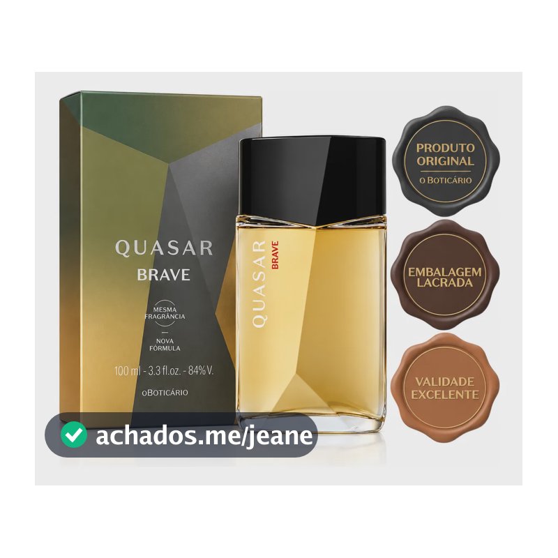 Perfume Masculino Quasar Brave O Boticário 100ml