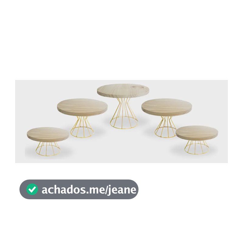 Kit 5 Boleiras Festa Casamento Doceiras Bolos Rustica Dourada