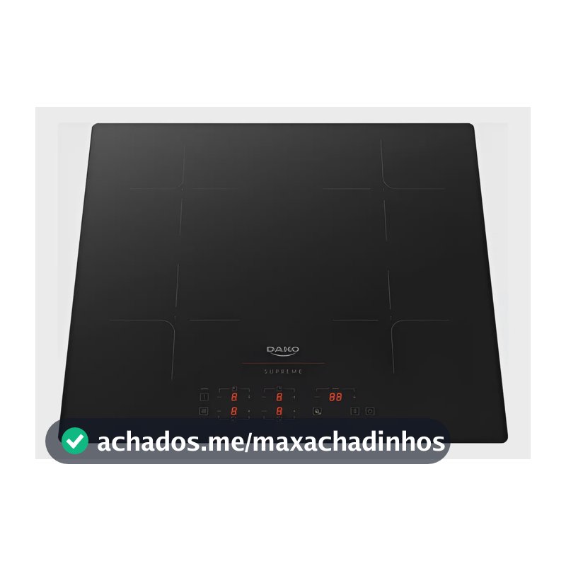 Cooktop De Indução 4 Zonas Dako Supreme 7200w Preto 220v Preto 220v