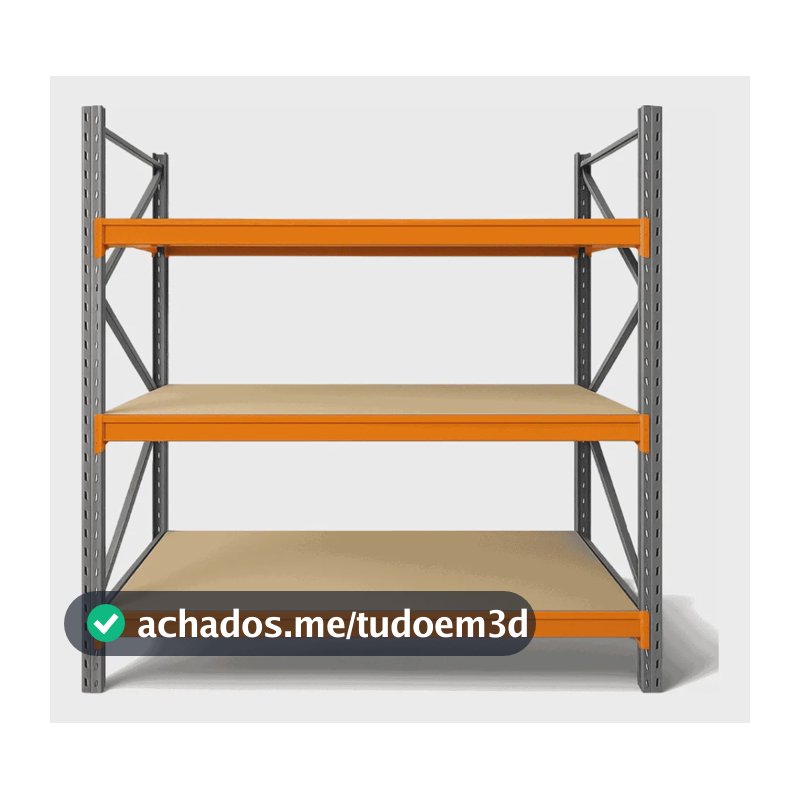 Mini Porta Pallet Palete Inicial Slim Com Mdf Cru 200x180x60 Não Possui