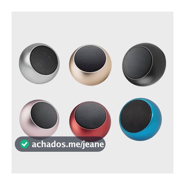 Caixinha Som Bluetooth Tws Metal Redonda Mini Speaker 3w
