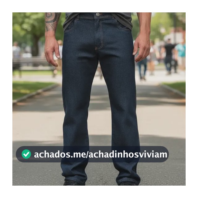 Calça Jeans Masculina Grossa Para Trabalho Boca Larga Balão