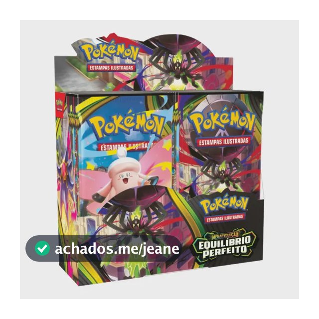 Pokémon Box 36 Booster Equilíbrio Perfeito Mega Zygarde Ex Pokemon Português