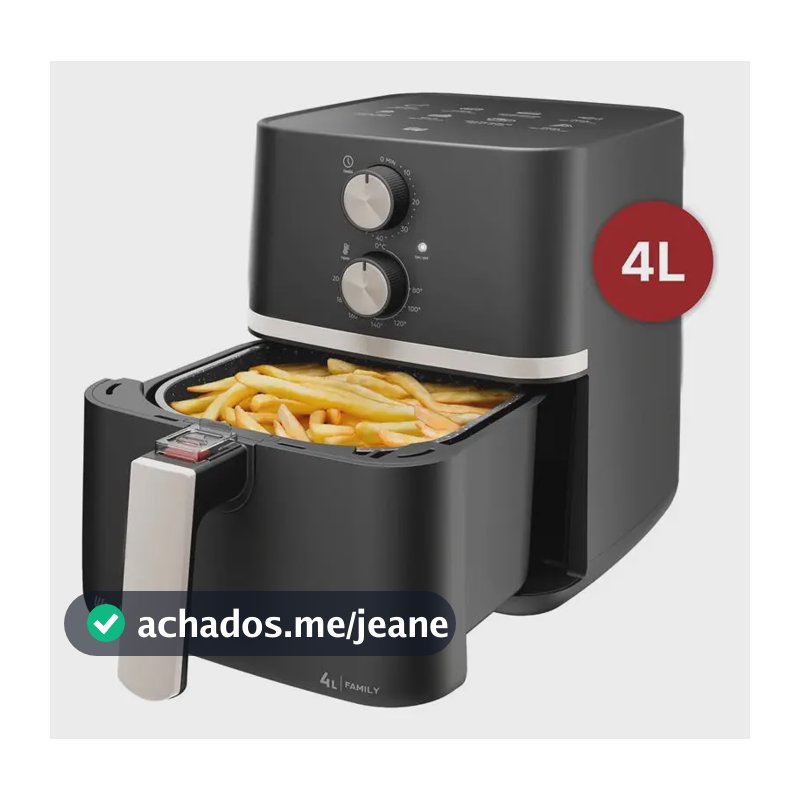 Fritadeira Elétrica Wap Air Fryer Family 4l Antiaderente E Com Desligamento Automático 1500w 220V