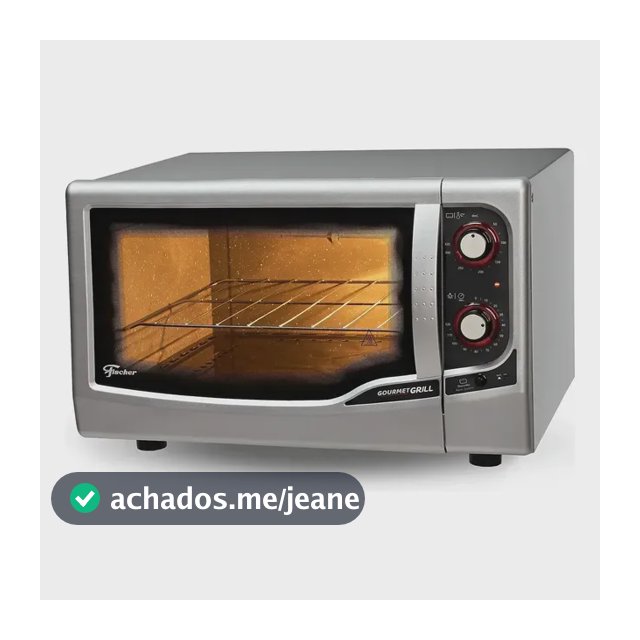 Forno elétrico de bancada Fischer gourmet grill Prata