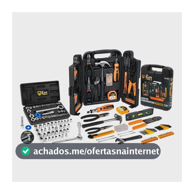 Kit Jogo De Ferramentas Completo C/ Soquetes E Chaves The Black Tools