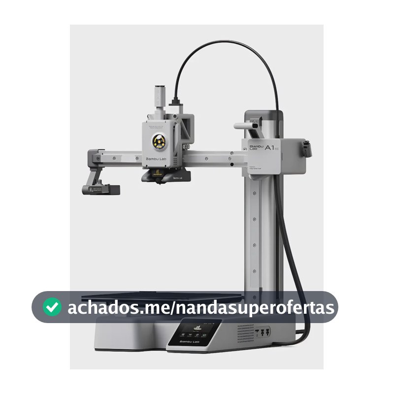 Impressora 3d Bambu Lab A1 Mini Sem Ams + Suporte E Assisten 127/220v Cinza