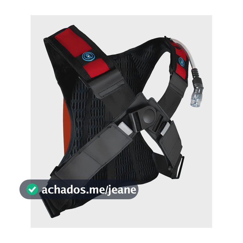 Mochila De Hidratação Asw Tank Lite 2 Litros Bolsa Bike Moto Cor Vermelho