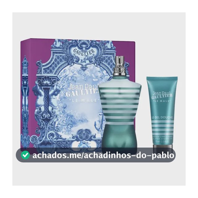Conjunto de perfume Jean Paul Gaultier Le Male EDT 75 ml + Gel de banho 75 ml FD25 EDT 75 ml para homens