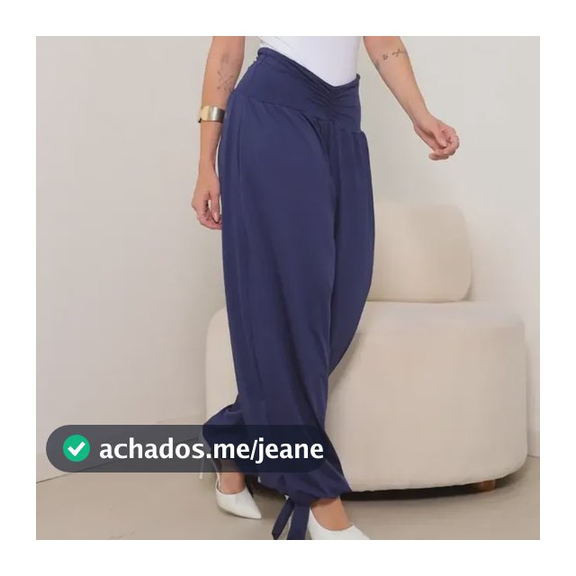 Calça Feminina Aladim Cintura Alta Superconfortável Elegante
