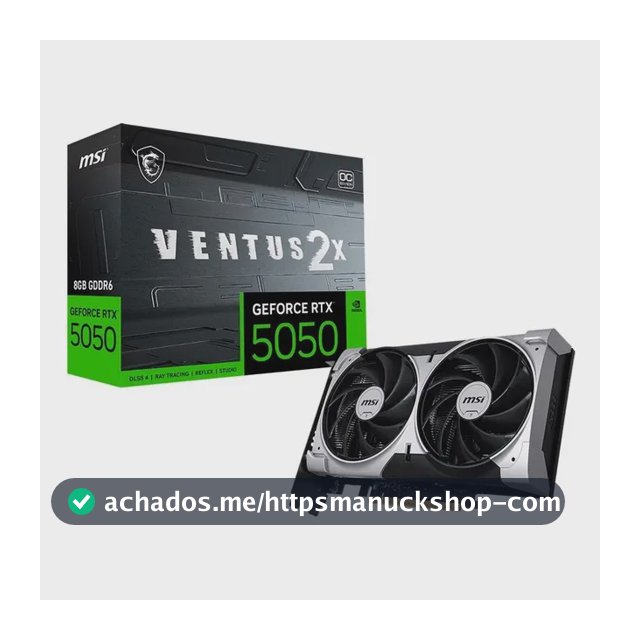 Placa De Vídeo Msi Geforce Rtx 5050 8gb Gddr6 Ventus 2x Oc