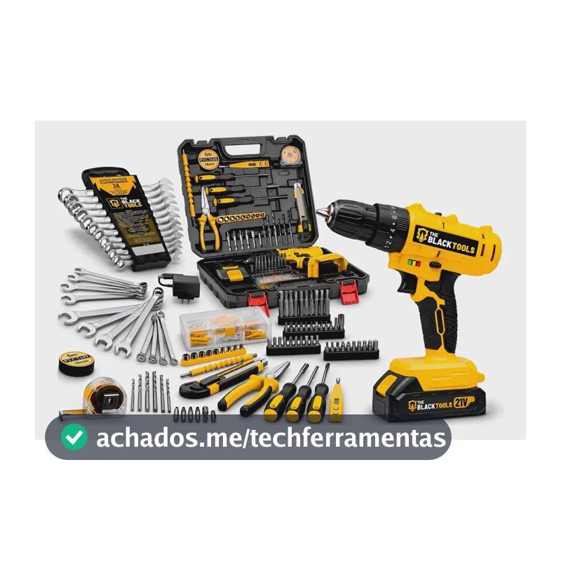 Parafusadeira Furadeira De Impacto 21v + 146 Peças Maleta