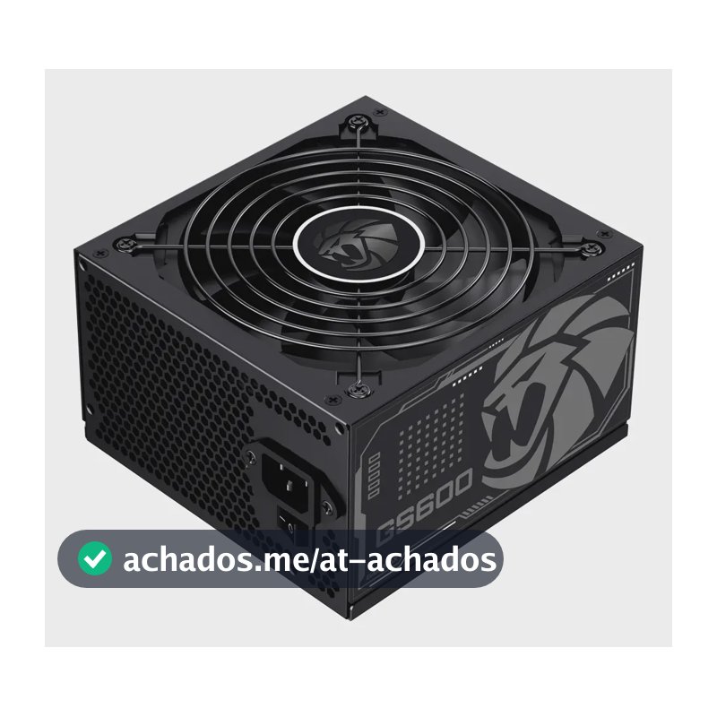 Fonte De Alimentacao 600w Gs600 80 Plus White Gamemax Cor Preto