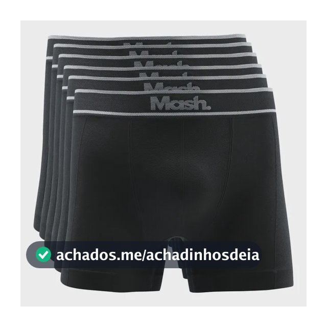 Kit 6 Cuecas Boxer Mash Poliamida Toque Gelado Sem Costura