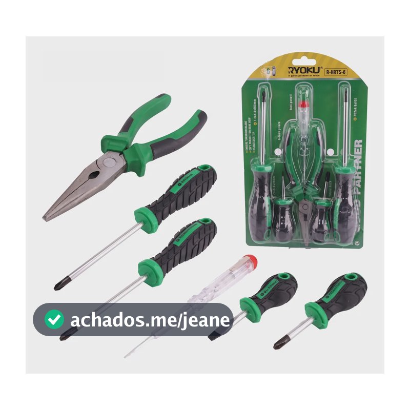 Kit  6 Peças Jogo Chave De Fenda E Phillips Imantadas Testad