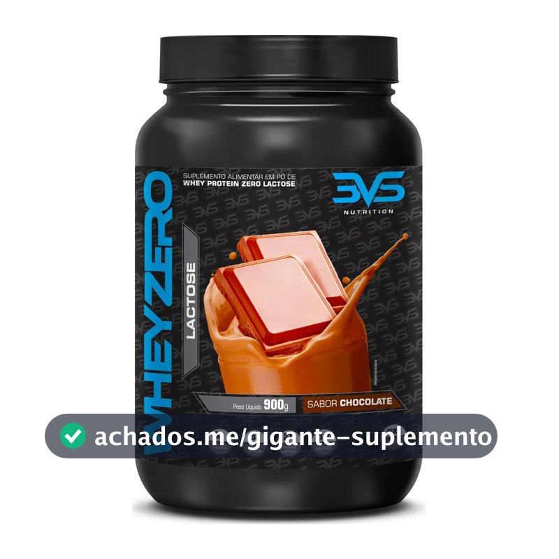 Whey Zero Lactose 900g Sabor: Chocolate - Fórmula Exclusiva com 21g De Proteína Por Dose