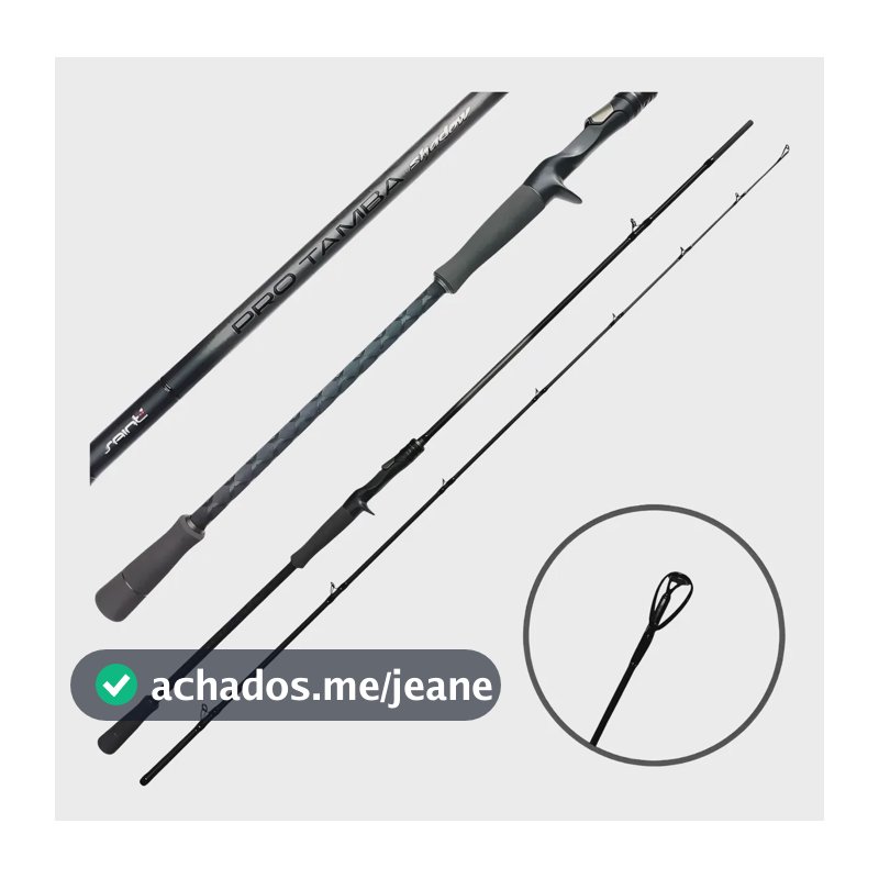 Vara Saint Pro Tamba Shadow Im8 2,40 M 20-50 Lb 2 Partes Preto