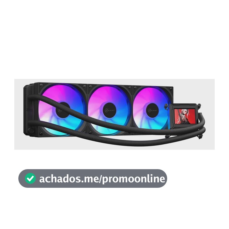 Watercooler Kalkan 360mm Argb Aura Lcd 360 Preto