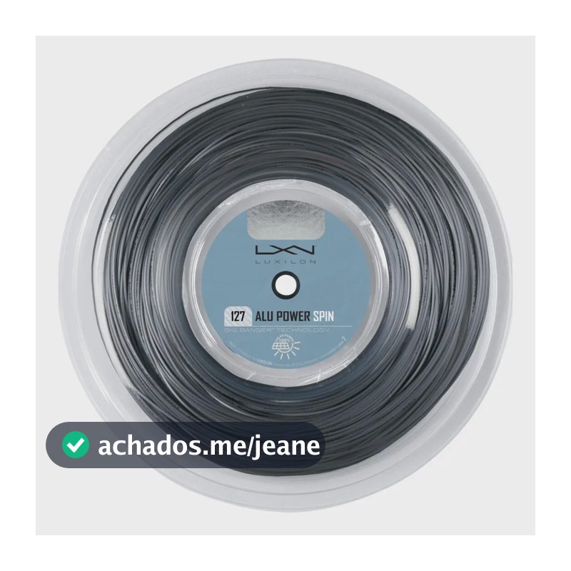 Corda Luxilon - Alu Power Spin 127 - bobina de 220 m, cor prata