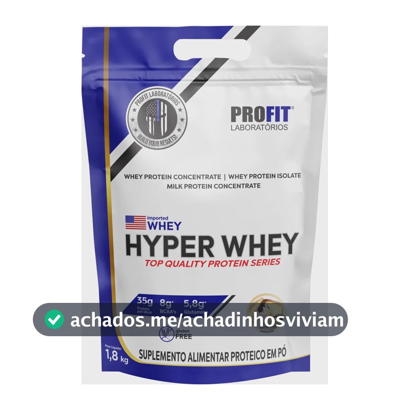 Whey Protein Hyper Whey 1,8kg Baunilha - Profit Laboratórios