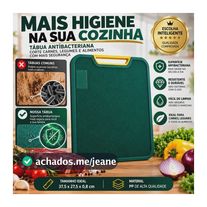 Tábua De Corte Antibacteriana Carne Legumes Cozinha Antimofo