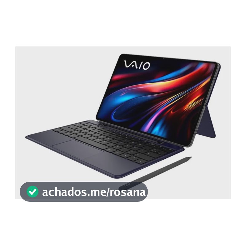 Tablet VAIO TL12 8GB 128GB Octa-Core Tela AMOLED 12.6” 2.5K com Teclado de Conexão Inteligente e Caneta Ativa 5G WiFi Câmera 13MP + Selfie 12MP 10.090mAh Android 15 – Preto