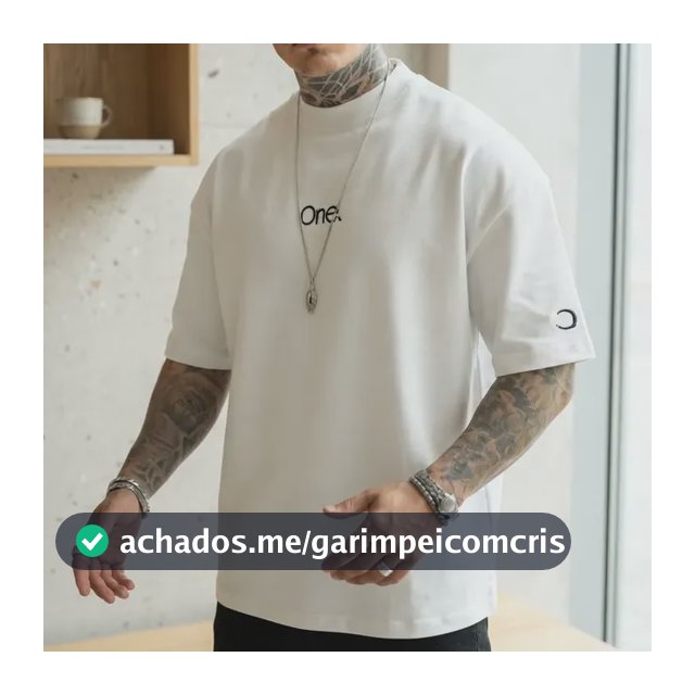 Camiseta Oversized One Estilosa Confortavel Camisa Grande