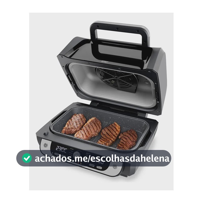 Fritadeira Elétrica Air Fryer WAP Barbecue com Painel Digital e 12 Funções 220V