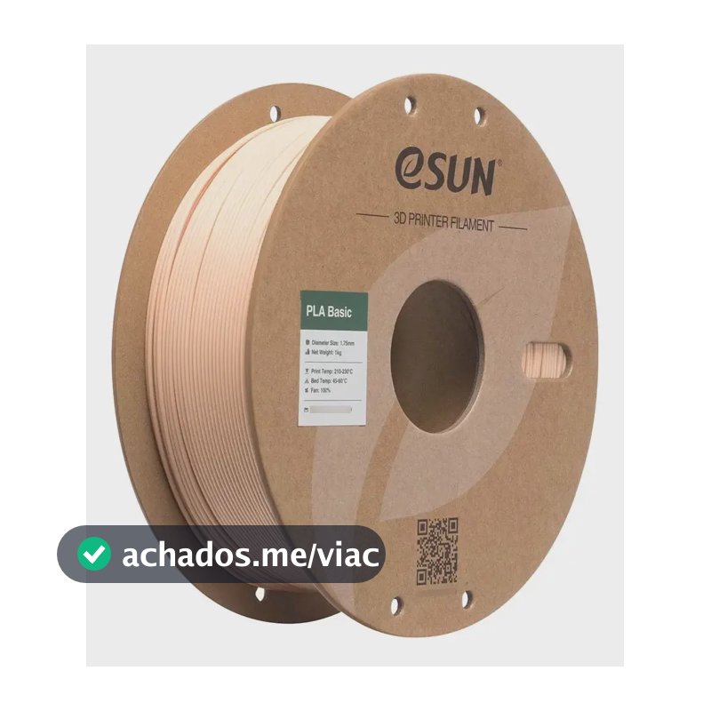 Filamento Pla Esun 1kg 1.75mm Bege Impressora 3d Bege