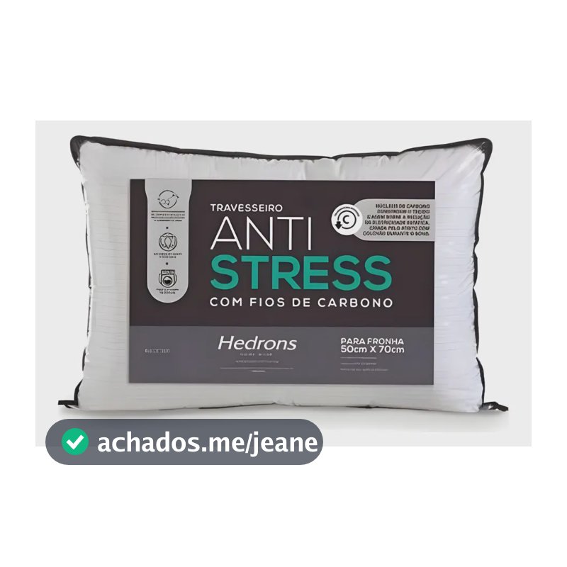 Travesseiro Hedrons Antistress 50x70 - Branco