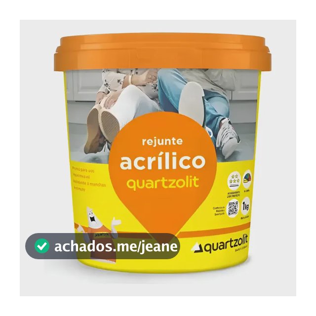 Rejunte Acrílico Quartzolit 1kg - Pronto Para Uso -  Cores