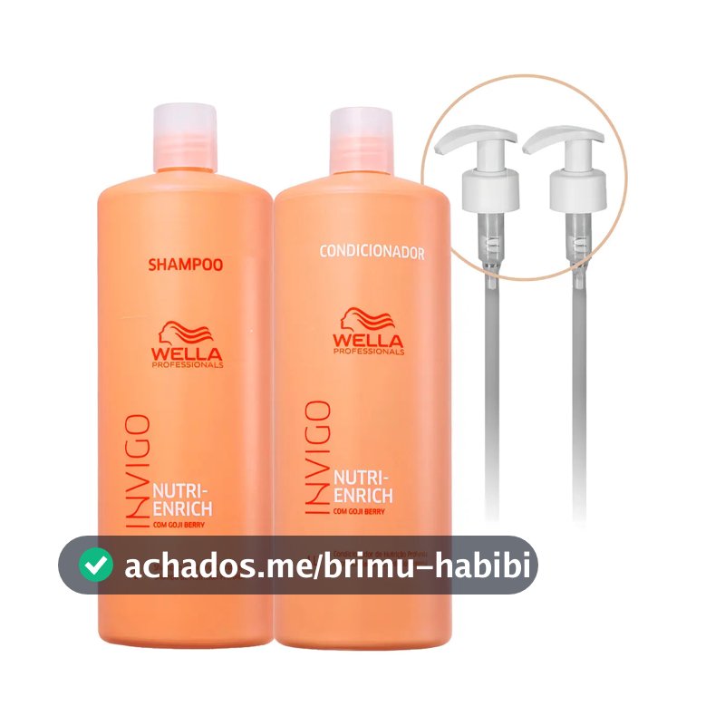 Kit Wella Invigo Nutri Enrich Shampoo e Condicionador 2 L