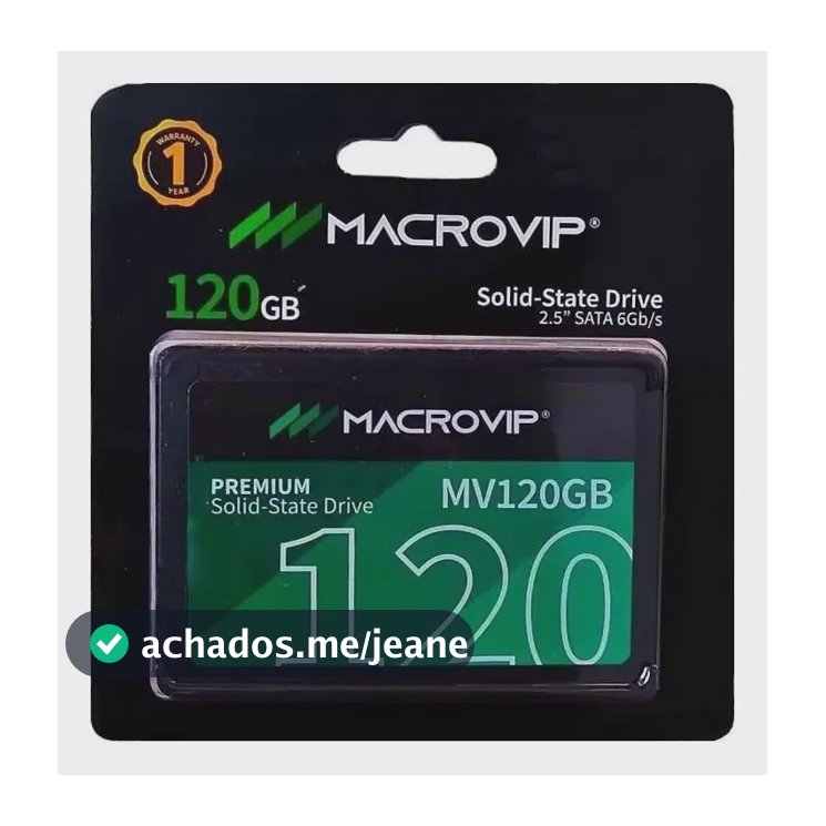 Hd Ssd Macrovip Premium 120gb 2.5'' Cor Preto