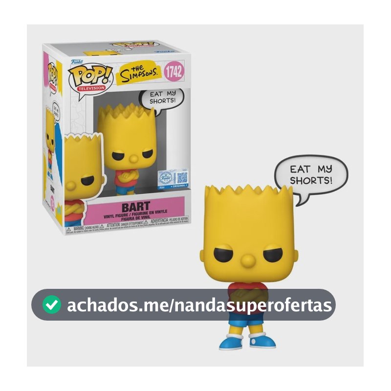 Boneco Funko Pop! Sayings Os Simpsons - Bart