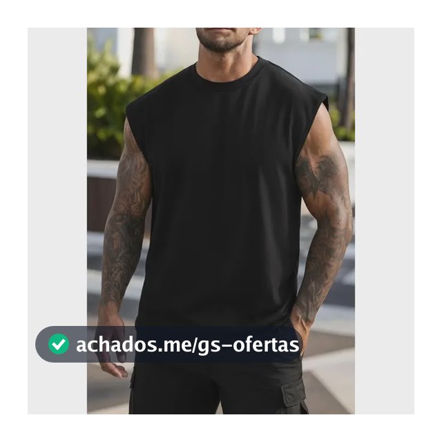 Regata Oversized Masculino Tamanho Grande Básica Lisa Preto P
