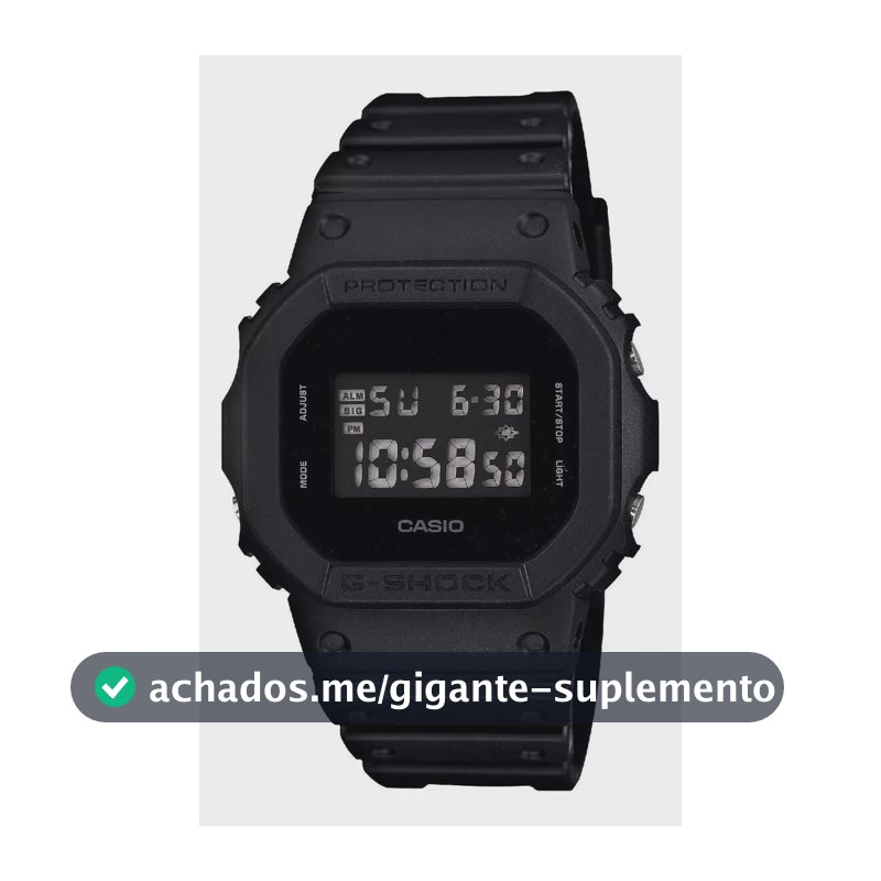 Relógio Casio Masculino G-shock Digital Preto Dw-5600bb-1dr Preto
