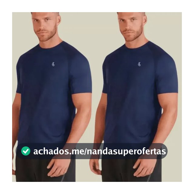 Kit 2 Camiseta Dry Masculina Fit Lupo Básica Academia
