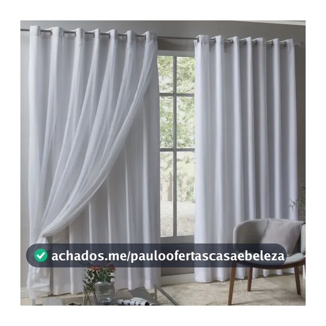 Cortina Luxo Para Sala Quarto 4,00 X 2,60 Voil/voal