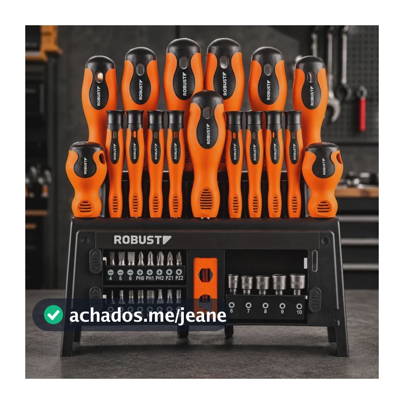 Jogo Chaves De Fenda Bits E Soquetes 39 Peças Robust Gedore