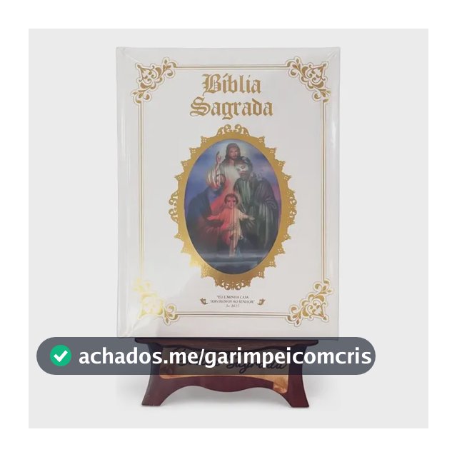 Bíblia Sagrada Católica Grande Edição Luxo Capa Almofadada Com Suporte